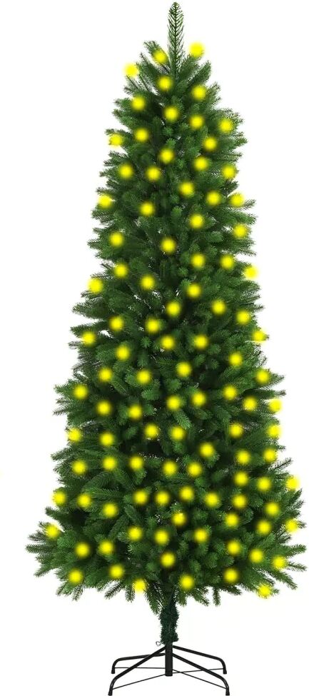 vidaXL Arbre de Noël artificiel avec LED 240 cm Vert