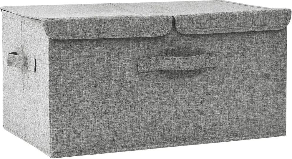 vidaXL Boîte de rangement Tissu 50x30x25 cm Gris