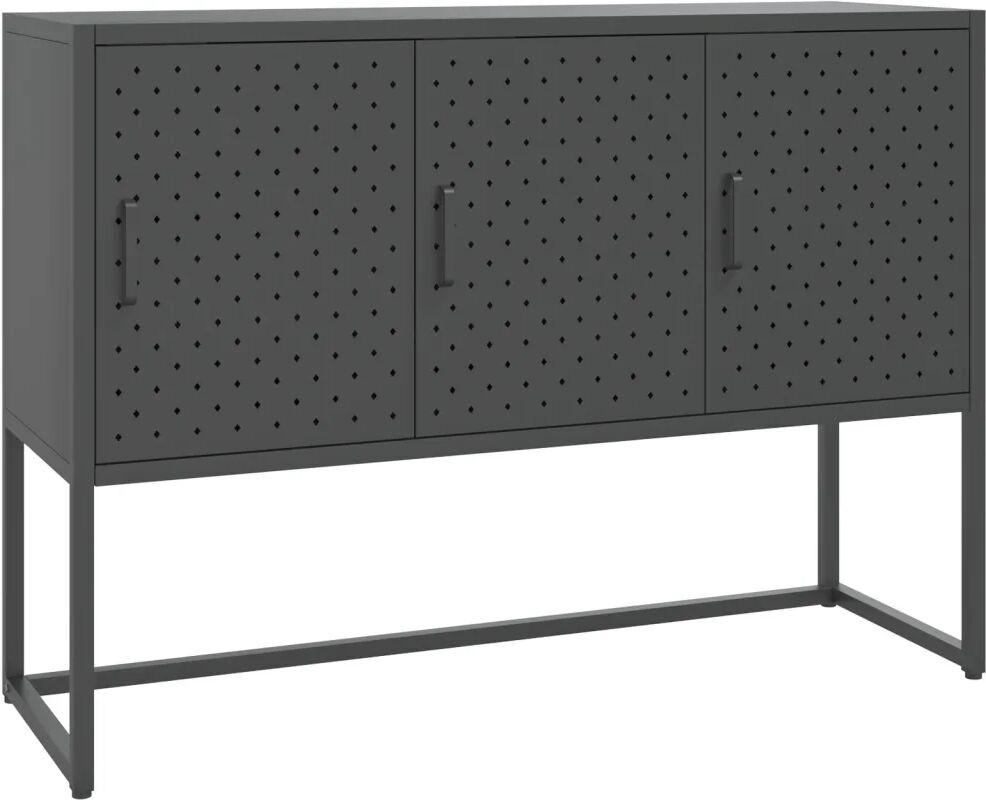 vidaXL Buffet Anthracite 105x35x75 cm Acier