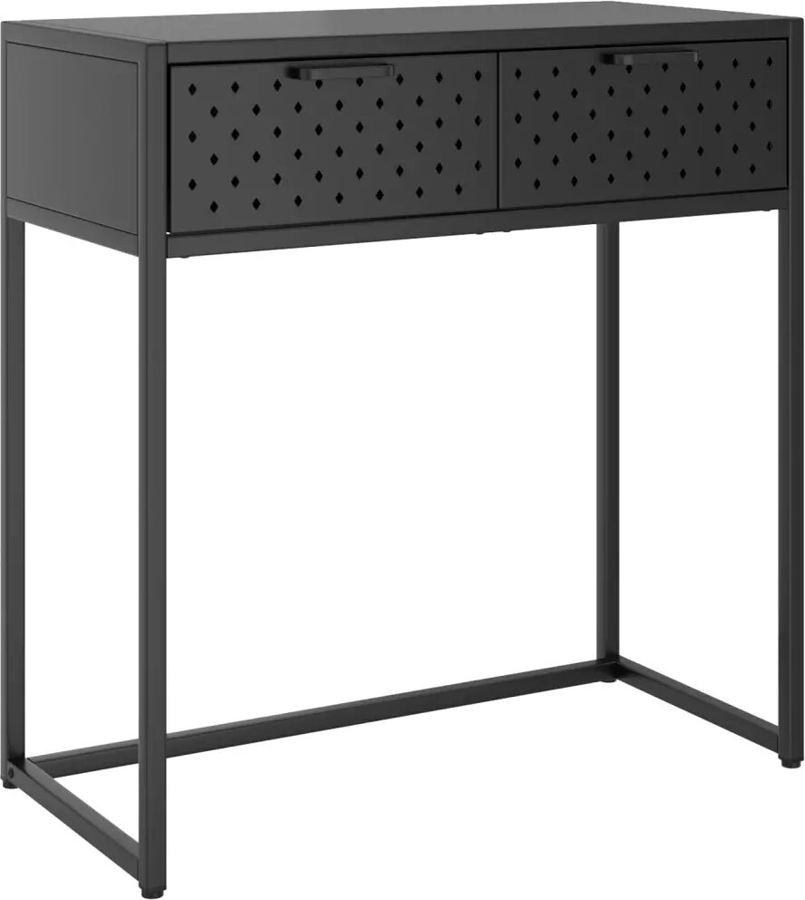 vidaXL Table console Anthracite 72x35x75 cm Acier