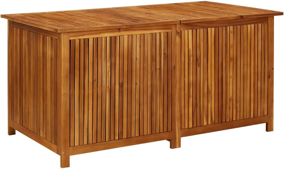 vidaXL Boîte de rangement de jardin 150x80x75 cm Bois d'acacia solide