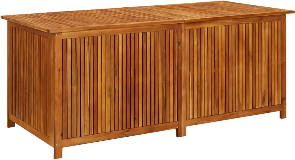 vidaXL Boîte de rangement de jardin 175x80x75 cm Bois d'acacia solide