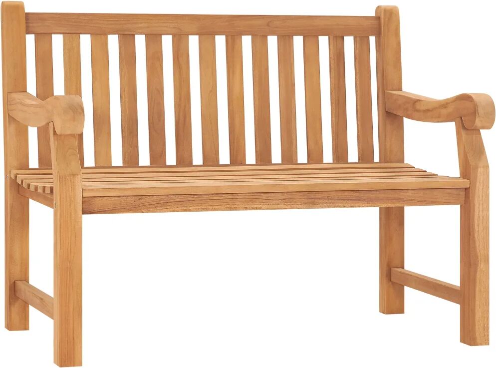 vidaXL Banc de jardin 114 cm Bois de teck solide