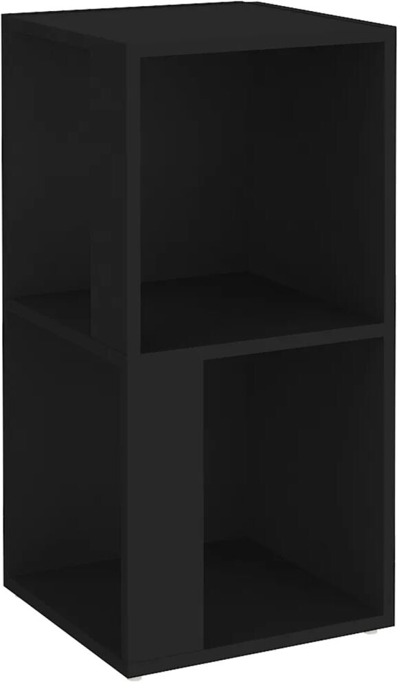 vidaXL Armoire d'angle Noir 33x33x67 cm Aggloméré