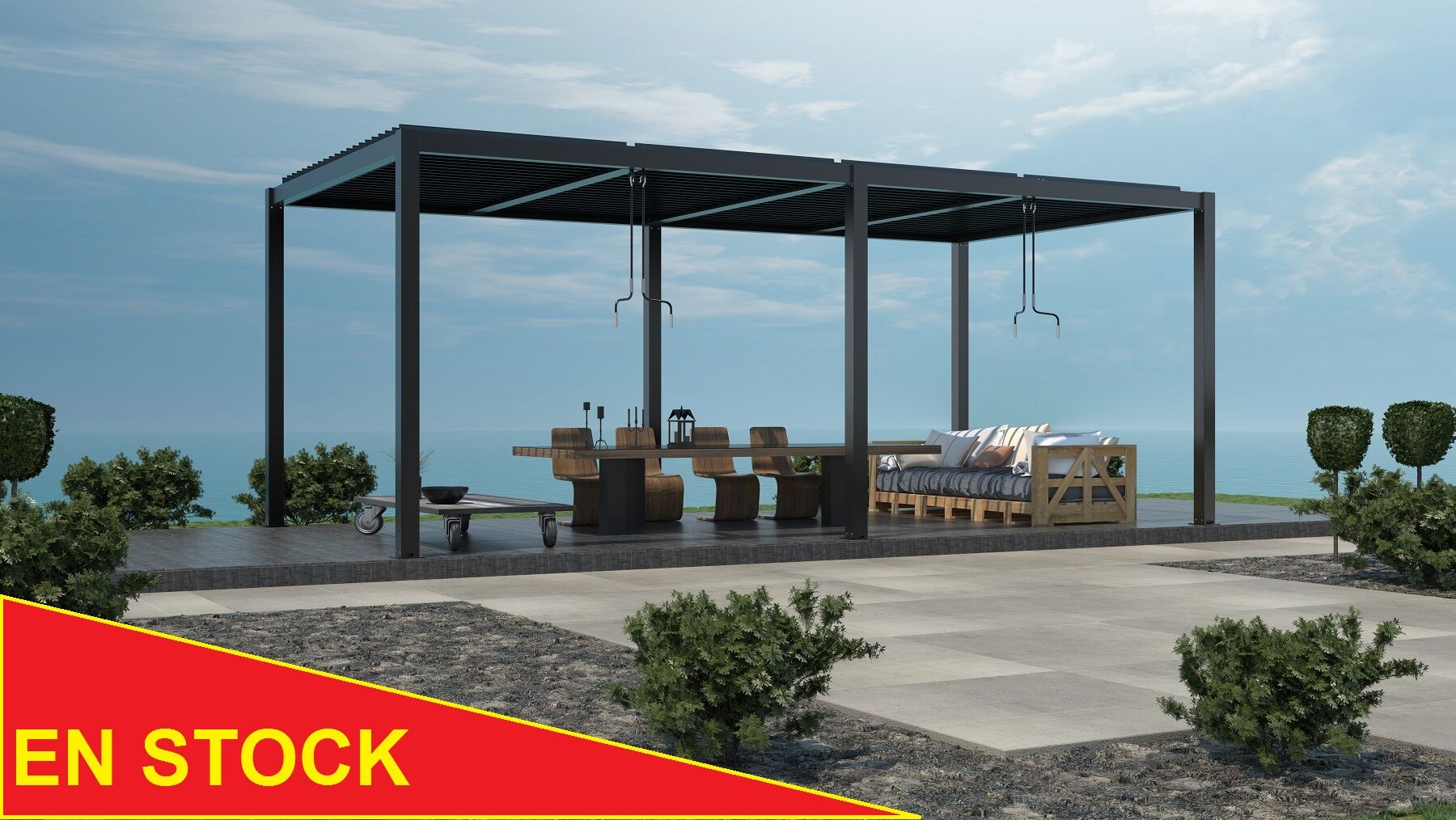 Pergola bioclimatique 8x3m