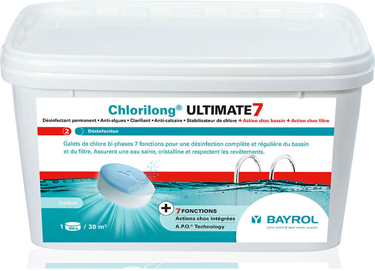 Bayrol Ultimate 7 Bayrol - chlore lent multiactions Quantité - Seau de 4,80 kg