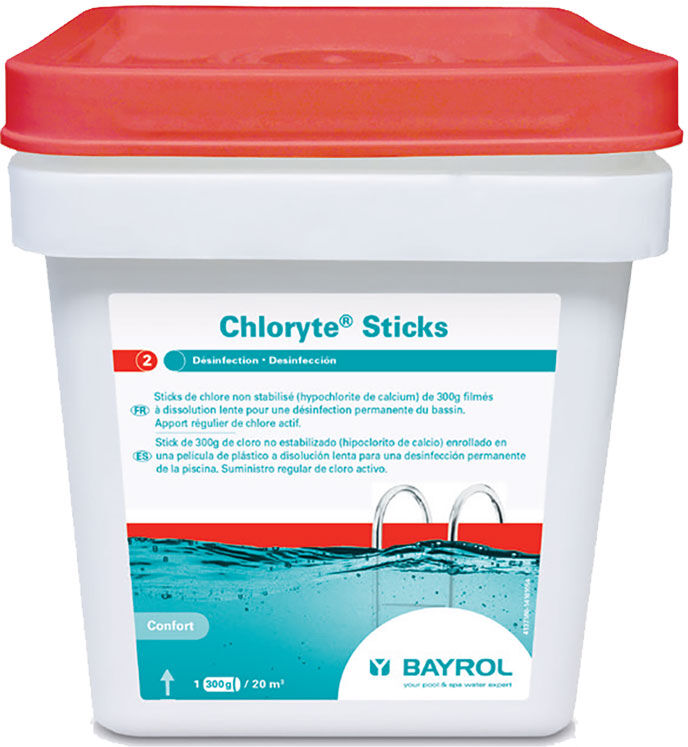 Bayrol Chloryte Stick Bayrol - chlore lent non stabilisé Quantité - 18 kg (4 seaux de 4,5 kg)