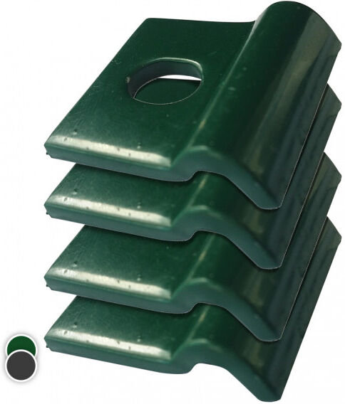 Lot 4 Fixation murale - Couleur - Vert 6005