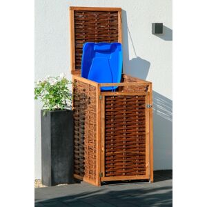 dobar Mülltonnenbox, 240l, BxTxH: 70x83x132 cm braun/dunkelbraun