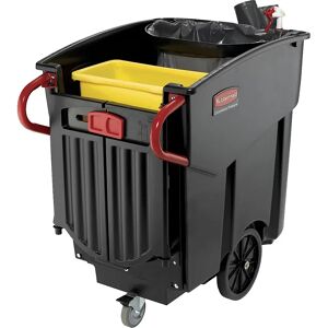 Rubbermaid Mobiler Abfallsammler Mega BRUTE®, Volumen 400 l, HxBxT 1080 x 700 x 1330 mm, Polyethylen / Metall