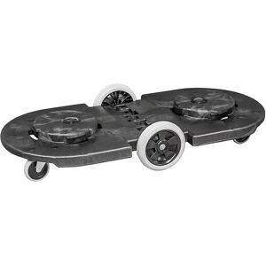 Rubbermaid BRUTE® Transportroller/ Fahrgestell, Tandem-Fahrgestell, 4 Lenkrollen, 2 große Bockrollen