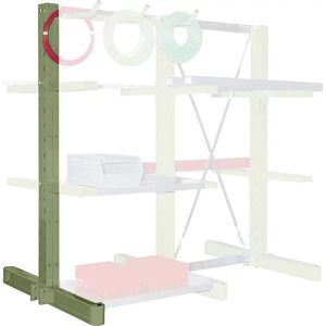 eurokraft pro Kragarm-Regalständer, doppelseitig, Ständerhöhe 3300 mm, Traglast 2240 kg, grün