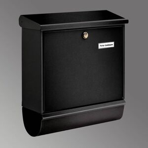 Burgwächter Briefkasten COMFORT-SET mit Zeitungsrolle, schwarz