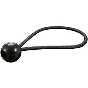 Unitec 10 Schwarze Spanngummis/Planenspanner mit Kugel, 14 cm für Zelte, Netze, Planen, Anhängerplanen, Zeltbahnen