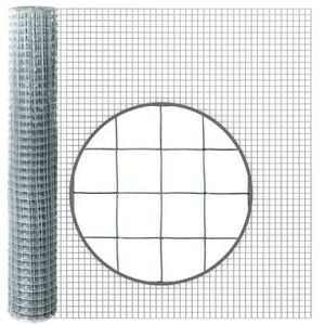 10m VOSS.farming Volierendraht, Drahtgitter, Höhe 100cm - 19x19x0,75mm, verzinkt