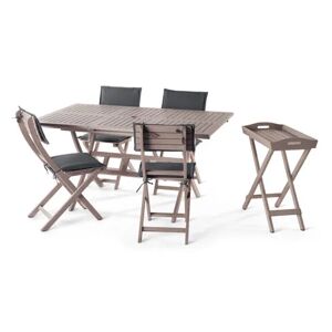 Dining-Set »Leira« - Tchibo - Anthrazit Polypropylen   unisex