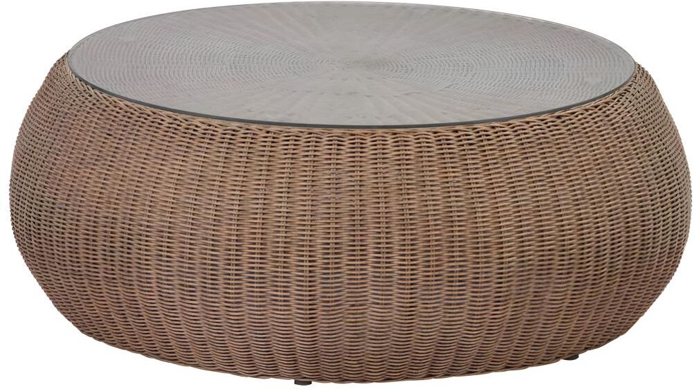 Vente-unique.ch Gartentisch Polyrattan Karamell - WHITEHEAVEN