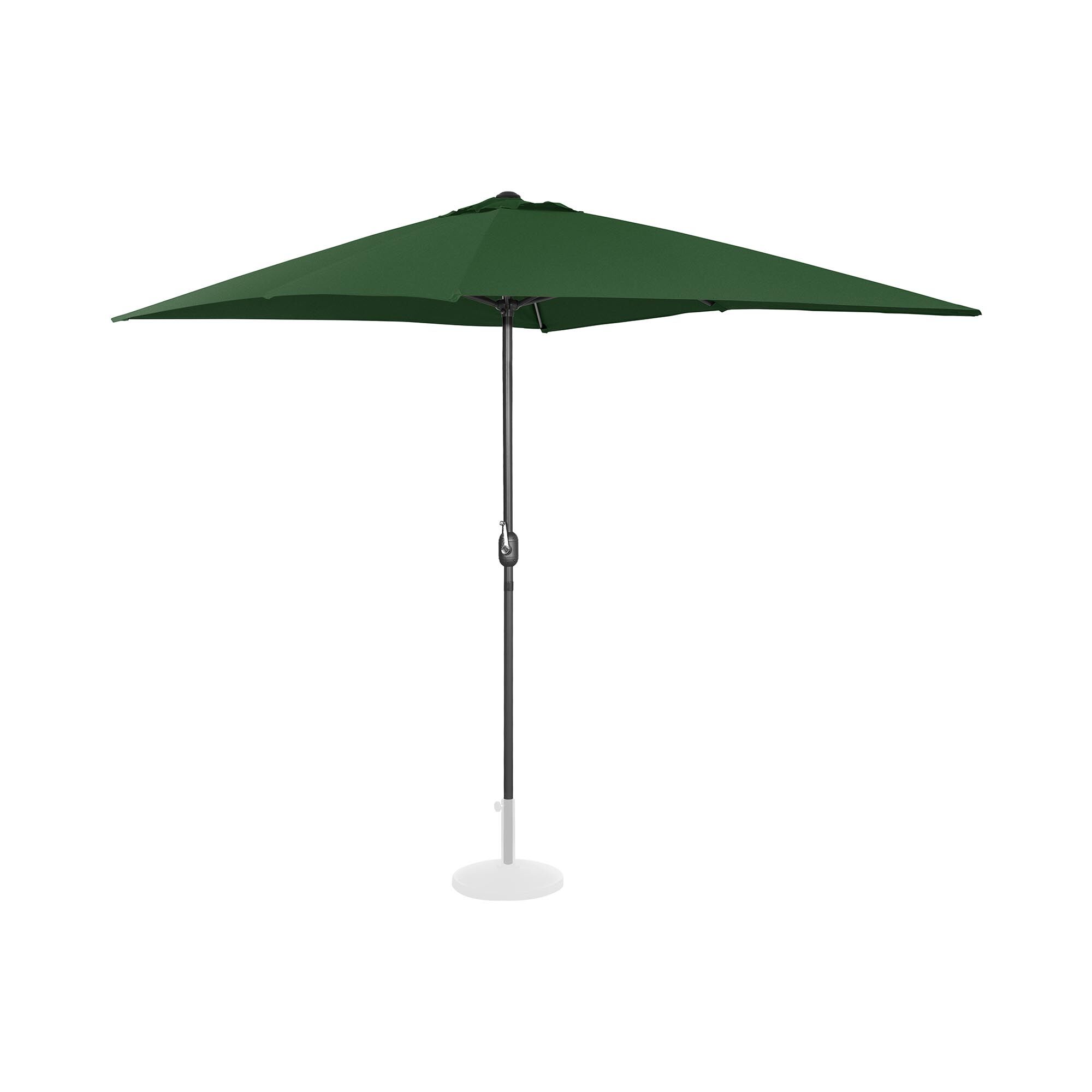 Uniprodo Sonnenschirm groß - grün - rechteckig - 200 x 300 cm