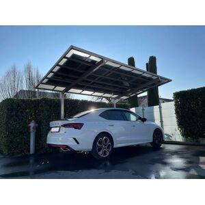 Ximax Solar-Carport Linea Typ 80 495 x 272 cm  Edelstahl-Look