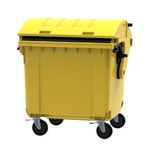 B2B Partner Plastik-Müllcontainer für mülltrennung CLE 1100, gelb