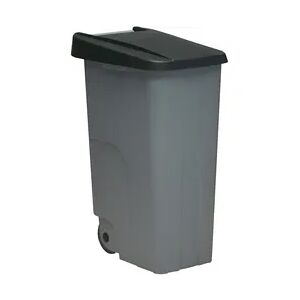 DENOX Abfallbehälter Recycle geschlossen 85 Liter. Farbe Schwarz.
