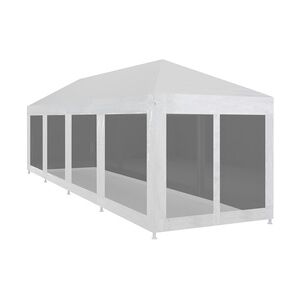 vidaXL Partyzelt mit 10 Mesh-Seitenwänden 12 x 3 m