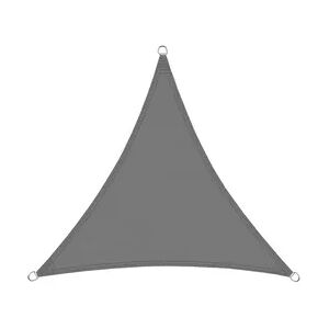 KARAT Sonnensegel Atmungsaktiv / Dreieckig / Grau / 5 x 5 x 5 m