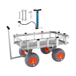VEVOR Beach Fishing Cart Fishing Trolley 500 lbs with Balloon Tires for Sand