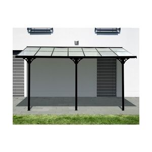 Westmann Aluminium Terrassenüberdachung Bruce   Schwarz   300x435x270 cm