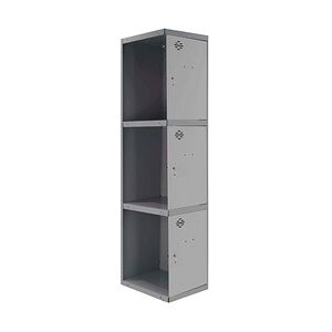 SimonRack Metallschrank 3 Türen ANBAUMODUL Zerlegt ANTHRACITE/GRAU 1800x400x500 mm (Höhe x Länge x Breite)