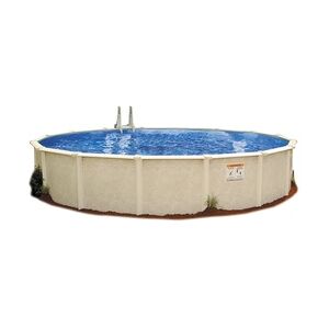 Interline Summer Stahl Schwimmbad Sunlake Set 3   Weiß   550x550x132 cm   Inkl. 5 teiliges Zubehörpaket und Winterabdeckung