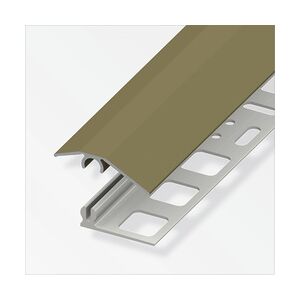 alfer Niveauausgleichs-Profil 1 m, 31 x 7 mm Aluminium eloxiert bronze