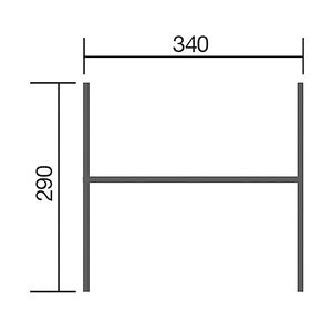 Weka Doppelschaukel Tabaluga 340 x 290 x 240 cm, mit Schaukelbrett / Netz