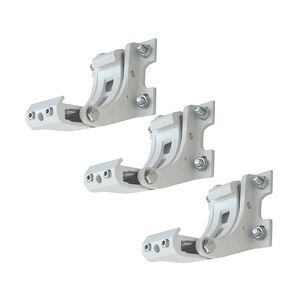 Mendler 3er-Set Wandhalterung für Markise T124, Wandkonsole Wandmontage Adapter ~ weiß