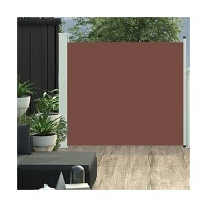 vidaXL Ausziehbare Seitenmarkise 100x300 cm Braun