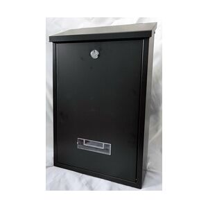 Primaster Briefkasten schwarz 25 x 10 x 40 cm