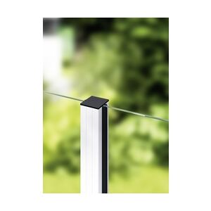 Weitere Aluminium-Pfosten 187 cm, 68 x 68 mm, reinweiß RAL 9010