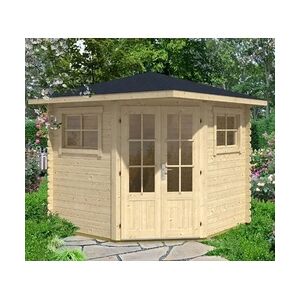 Alpholz Holz Gartenhaus 5-Eck Sunny-B   Natur   275x275x258 cm