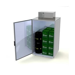 hefa Großraumkühlschrank GKS 1100 Typ 3 H steckerfertig Edelstahl (WS 1.4016) Fassungvermögen 1635 Liter zerlegbar