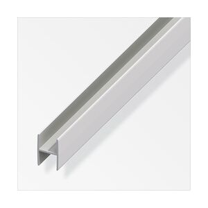alfer clampline-H-Profil 2 m, 9.9 x 11 x 1.5 mm Aluminium eloxiert silber