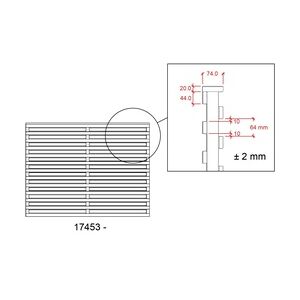 Plus Zaun Osaka 180 x 136 cm RAL 9010 Weiß