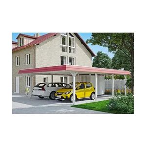 SKANHOLZ SKAN HOLZ Carport Wendland mit Abstellraum 630 x 879 cm mit Aluminiumdach