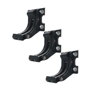 Mendler 3er-Set Wandhalterung für Markise T124, Wandkonsole Wandmontage Adapter ~ anthrazit