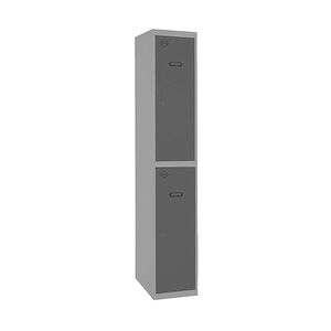 SimonRack Metallschrank 2 Türen GRUNDMODUL Zerlegt GRAU/ANTHRACITE 1800x400x500 mm (Höhe x Länge x Breite)