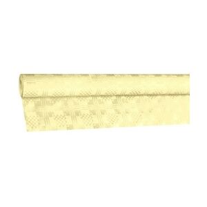 1-PACK 4x Damasttischdecke Tischtuch aus Papier gerollt 1,20m x  8m champagner