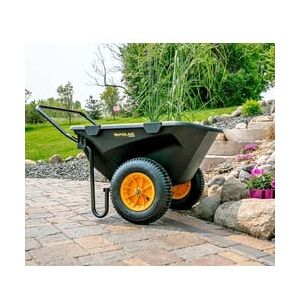 Polar Kunststoff Schubkarre Cub Cart 198 Liter   Schwarz   127x71x74 cm