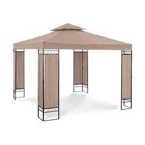 Uniprodo Gartenpavillon - 3 x 3 m - 160 g/m2 - beige