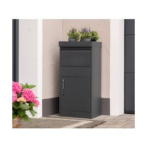 Westmann Stahl Paketbox Piet   Anthrazit   50x37x105 cm