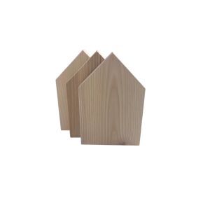 Beam Gravurrohling Holz Haus (verschiedene Holzarten), alle drei Holzarten / 3er Pack