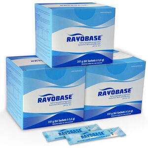 Rayonex 3er-Pack Rayobase Pulver 217 g, 62 Sachets mit je 3,5 g